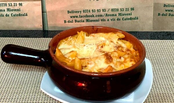 Penne Quattro Formagi gratinate/Penne Quattro Cheese au gratin