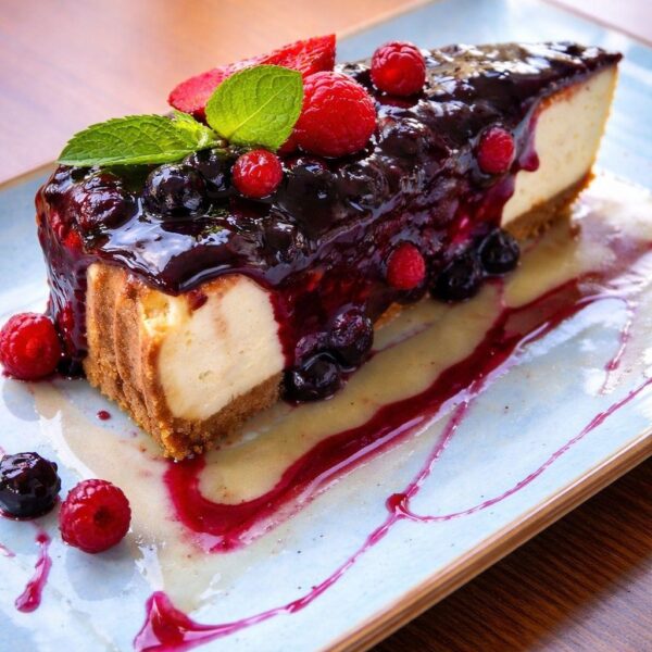 Cheescake cu fructe de padure/Cheesecake with berries