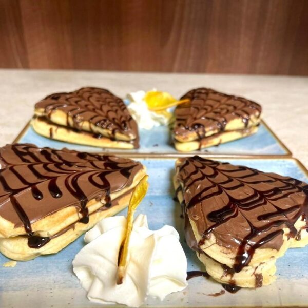 Clatite americane cu Nuttela/American Pancakes with Nuttela