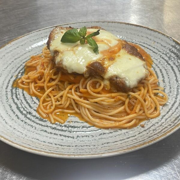 Chicken Parma Spaghete Marinara